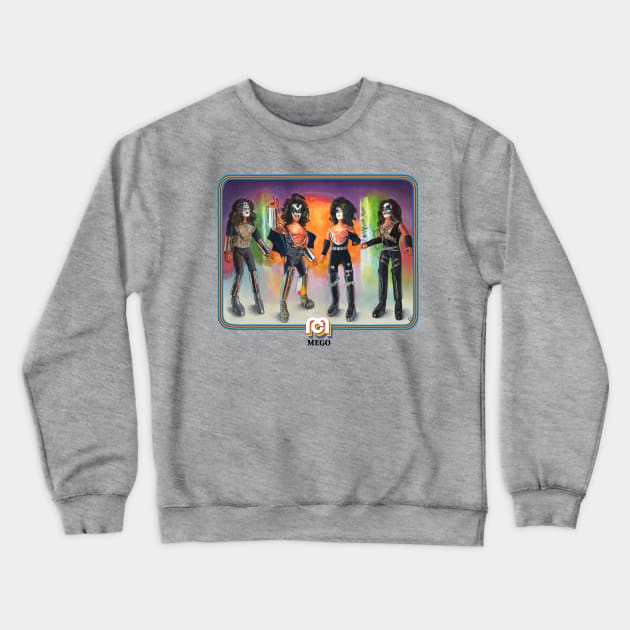 mego dolls Crewneck Sweatshirt by Chris Hoffman Art